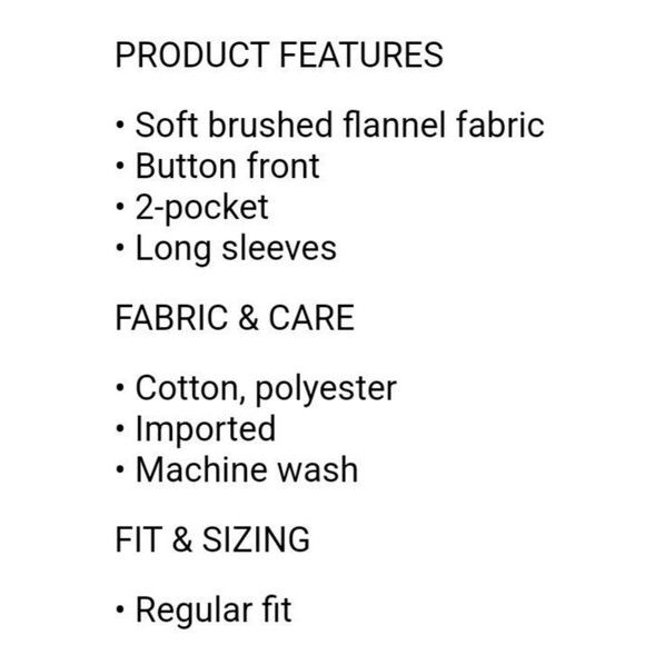 NWT Men's Sonoma Supersoft Flannel Shirt Size 1XB Black plaid Big & Tall - Picture 2 of 5